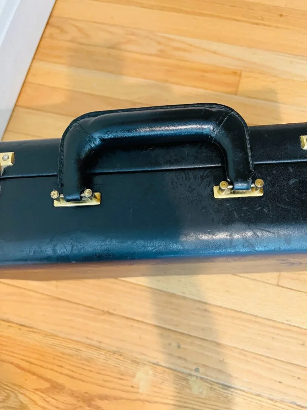 Coach Black Leather Hard Sided 4.5